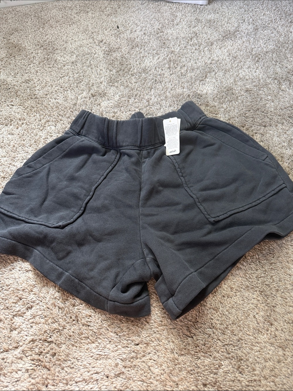 NWT Women’s aerie size XS Charcoal Knit Shorts - Comfortable Everyday Bottoms